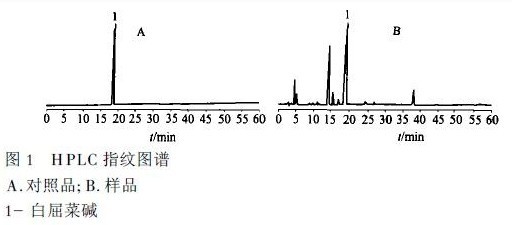 高效液相色谱法测定白屈菜注射液中白屈菜碱的含量